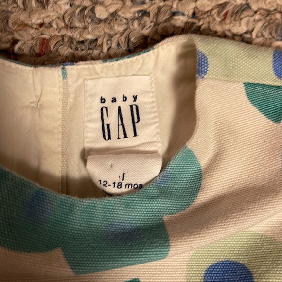 BABY GAP RETRO FLOWER CANVAS TWIRL DRESS 12-18-24 MONTHS HTF EUC - Picture 5 of 6